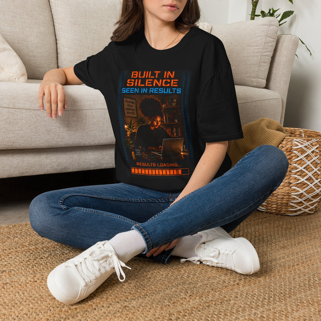 Built in Silence Seen in Results T-Shirt |Silent Grind Collection
