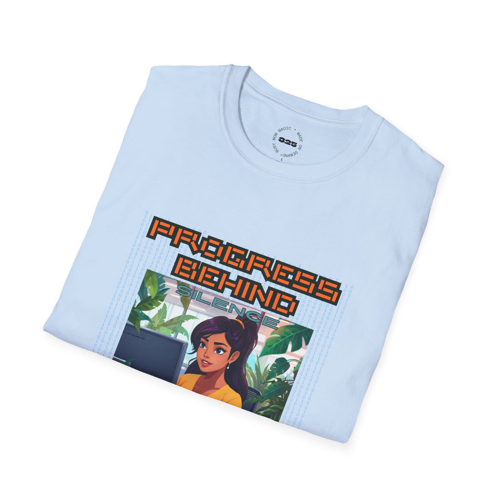 Progress Behind: Silence Loading Graphic Tee Lat