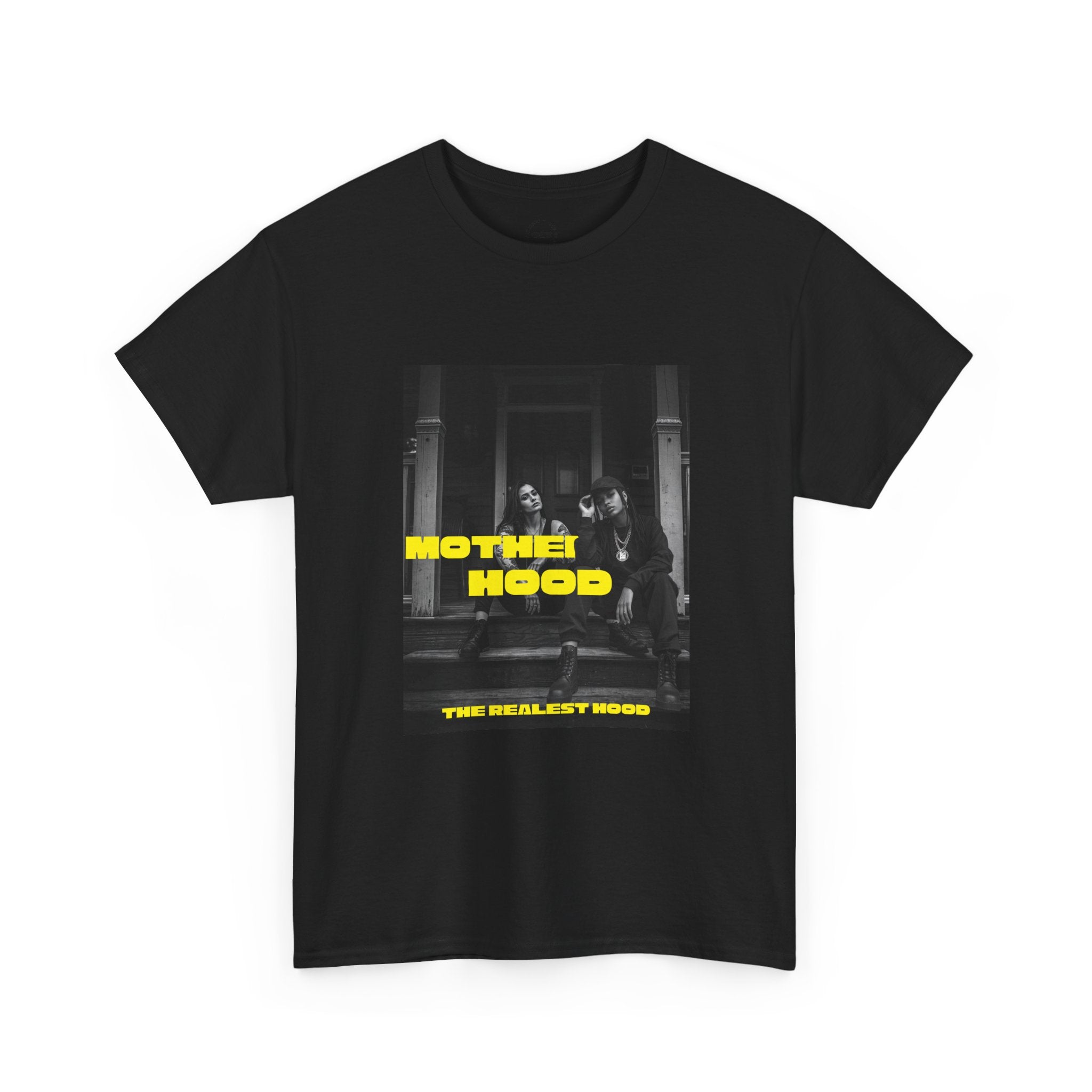 Mother Hood photo Tee | Vintage black and white street photo
