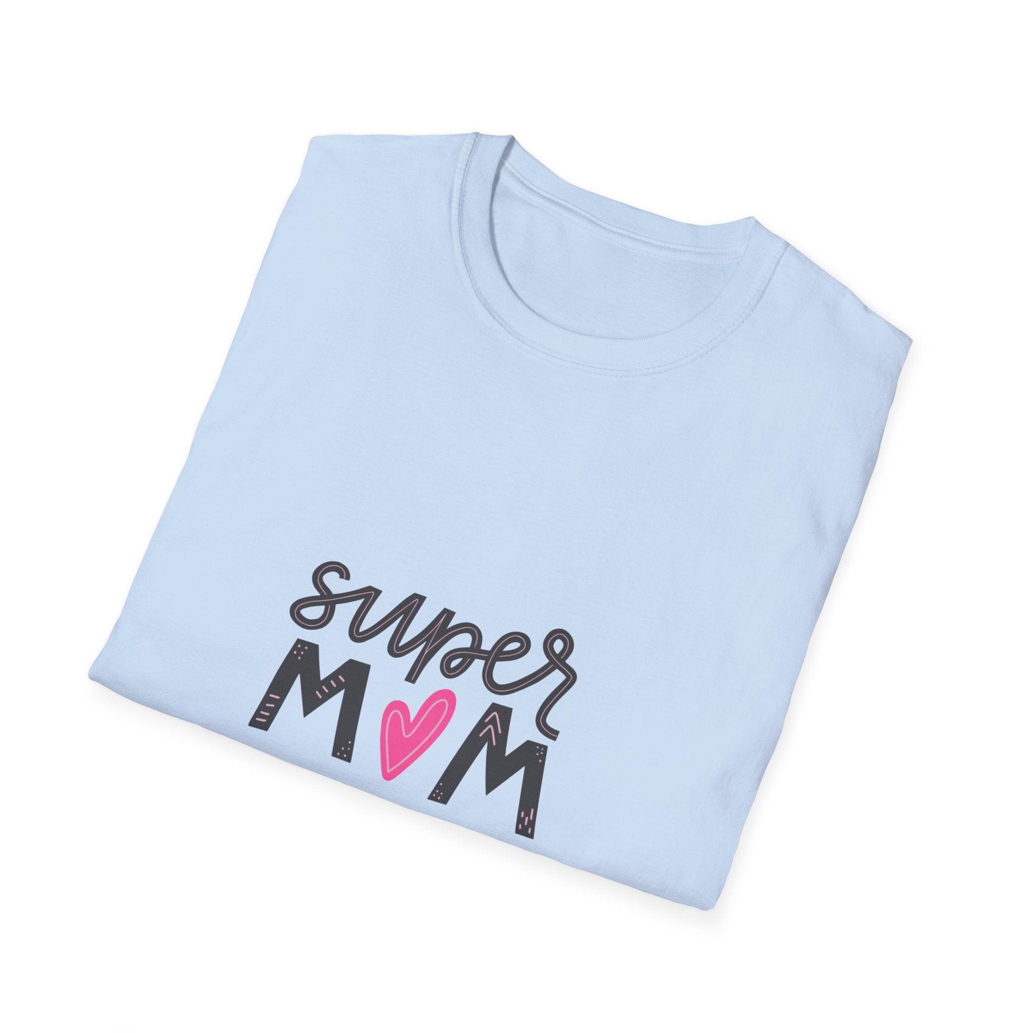 Super Mom heart graphic T-Shirt | Mother's Day mom shirt