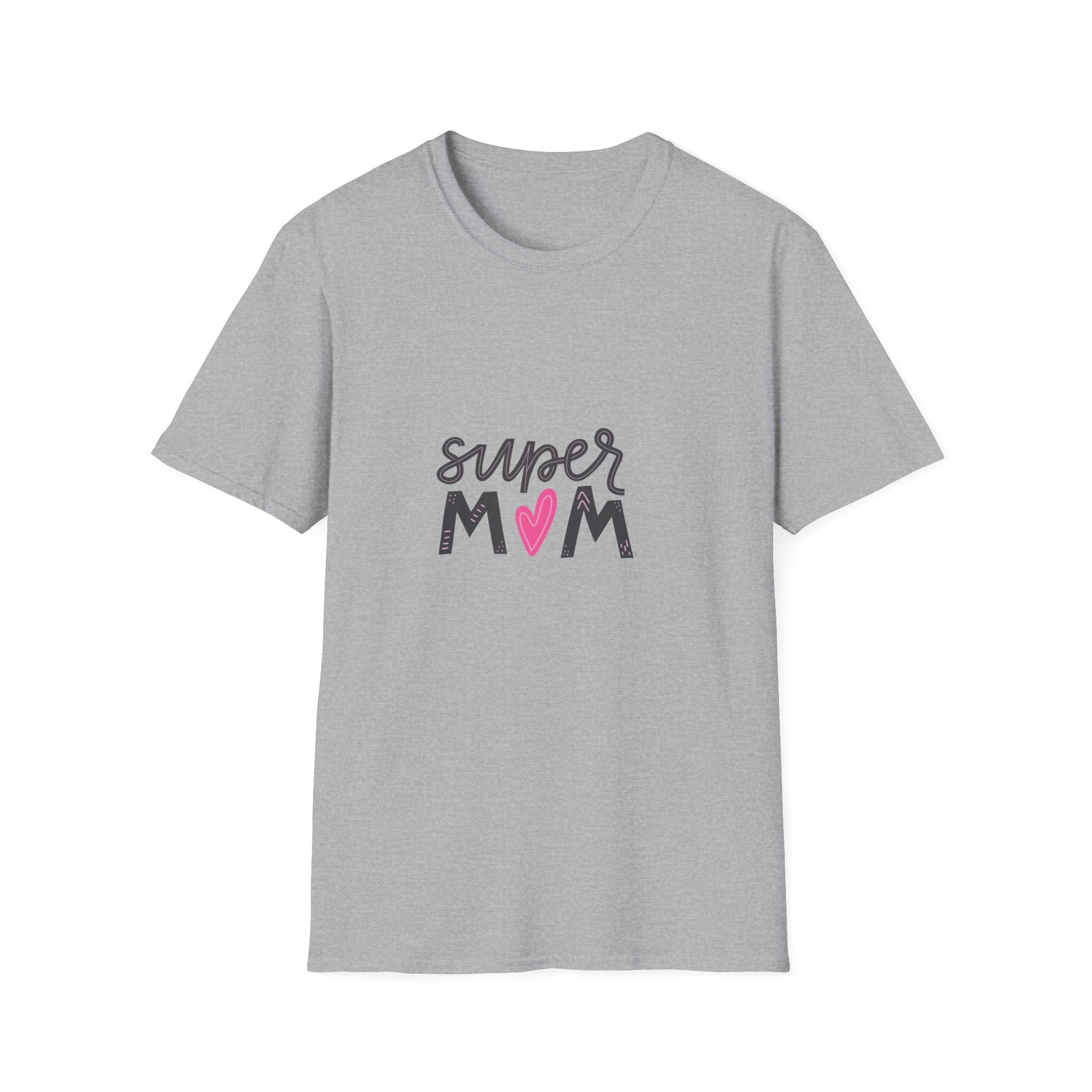 Super Mom heart graphic T-Shirt | Mother's Day mom shirt
