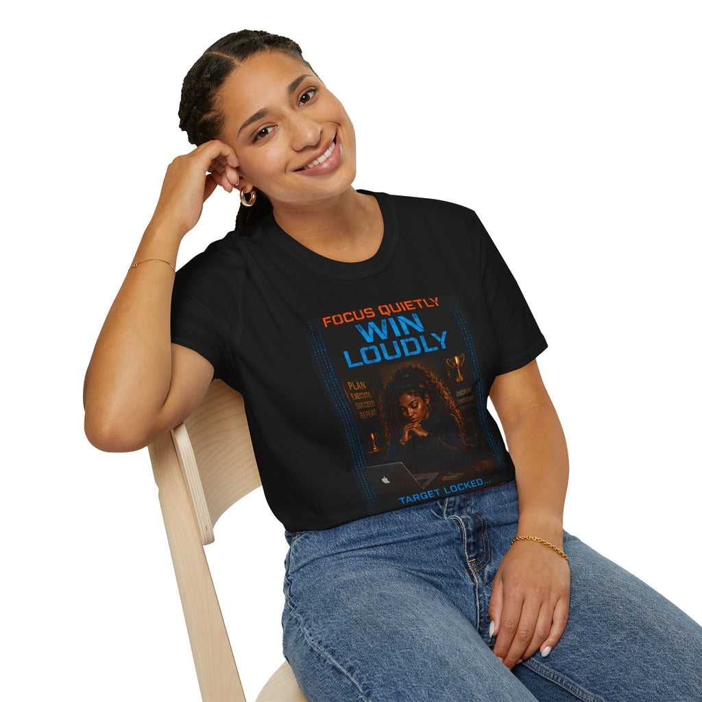 Focus Quietly Win Loudly T-Shirt | Silent Grind Collection