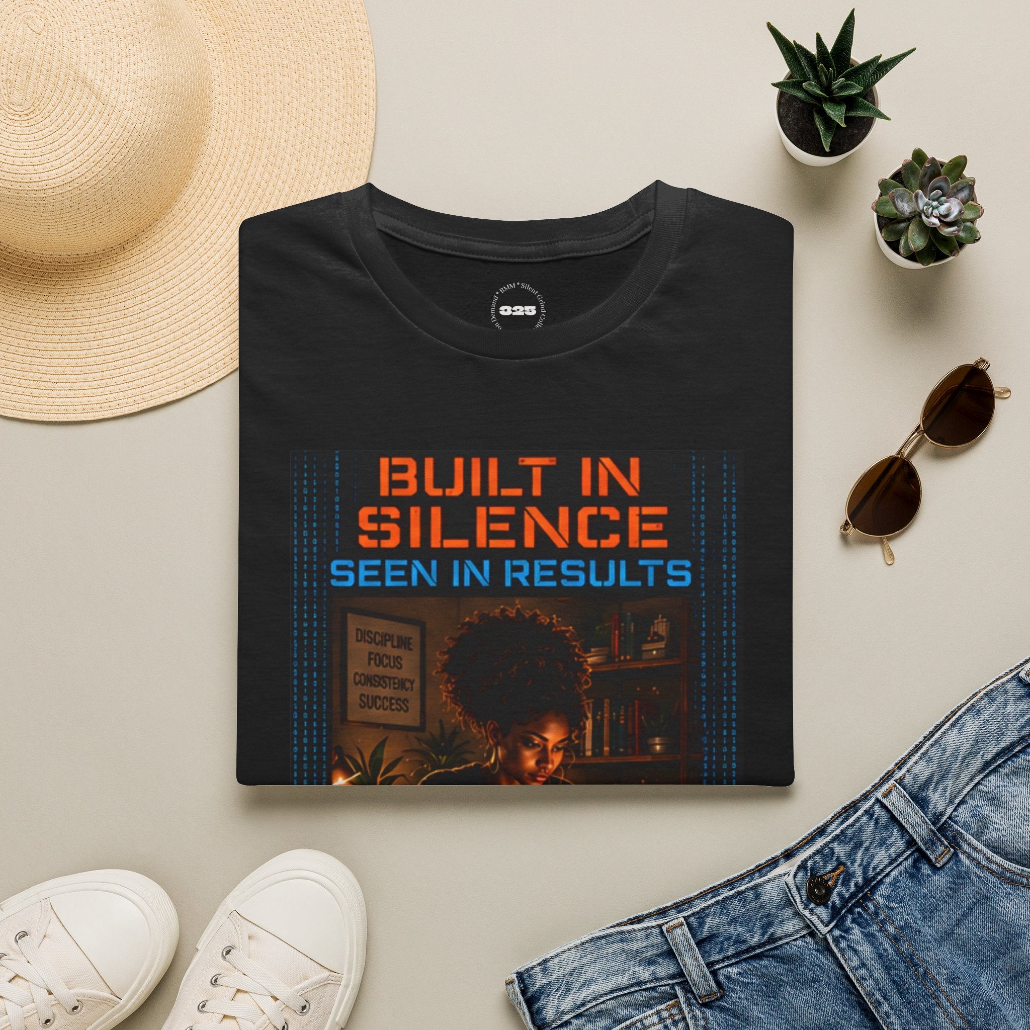 Built in Silence Seen in Results T-Shirt |Silent Grind Collection