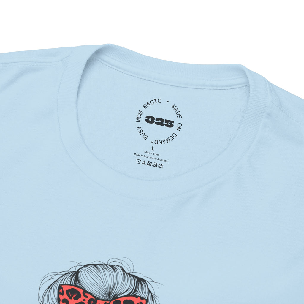 Tired MOM T-Shirt | Mom Hair Bandana Sunglasses Coffee Tee
