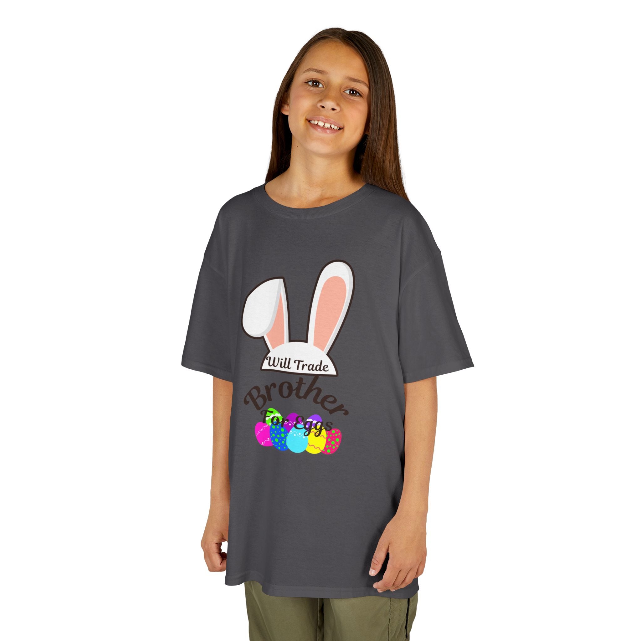 Easter Bunny Ears Brother Kids Tee | Pastel Eggs, Sibling Shirt