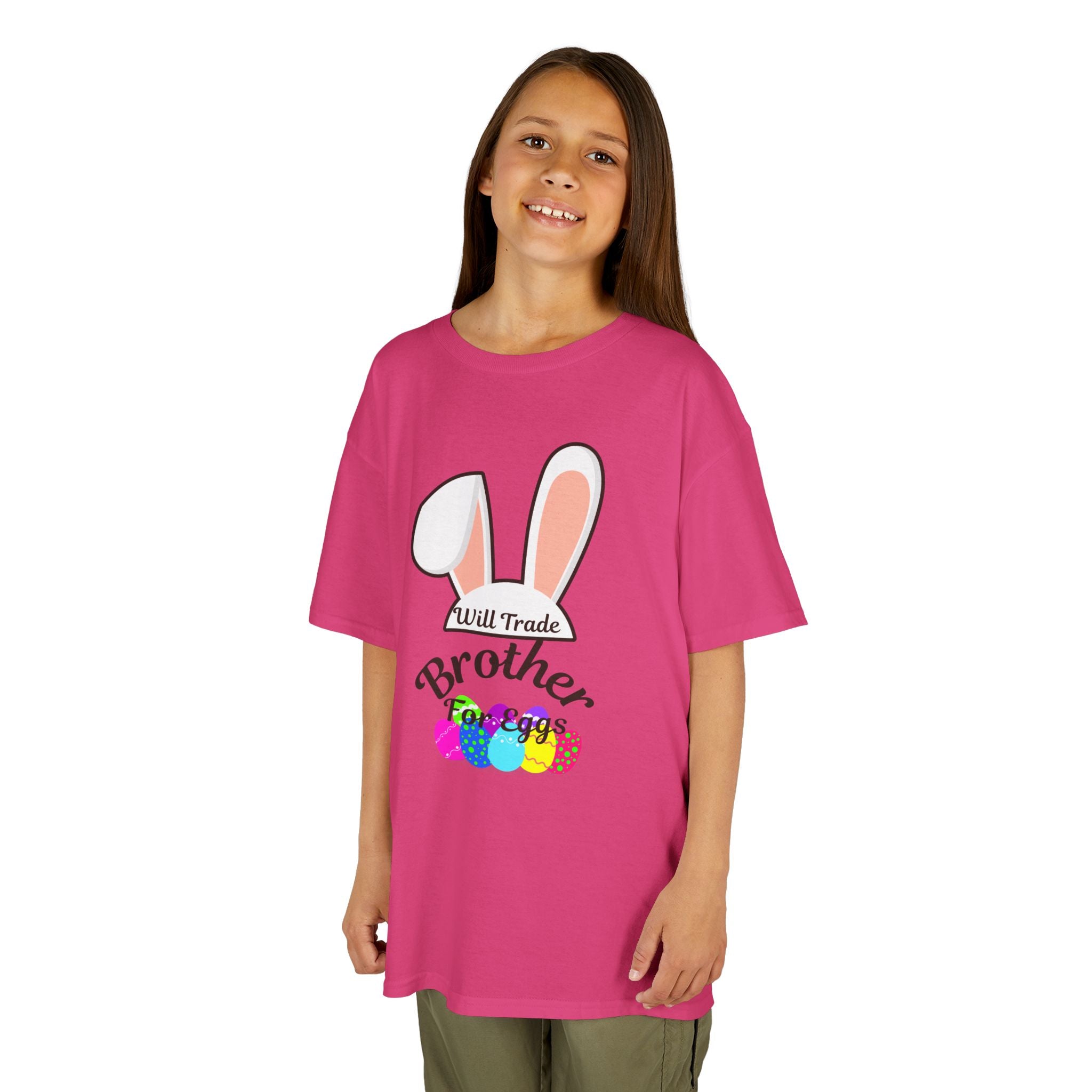 Easter Bunny Ears Brother Kids Tee | Pastel Eggs, Sibling Shirt