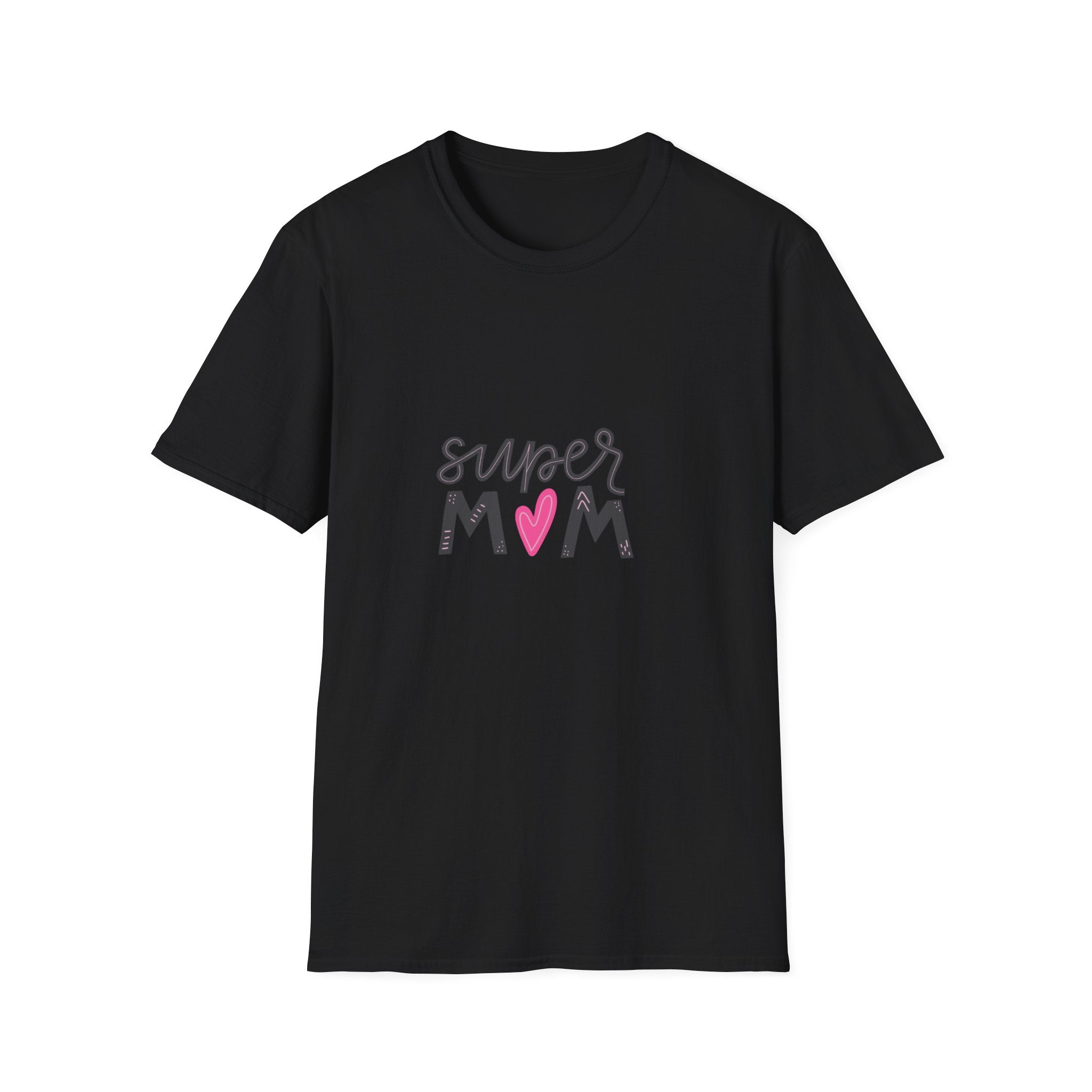 Super Mom heart graphic T-Shirt | Mother's Day mom shirt