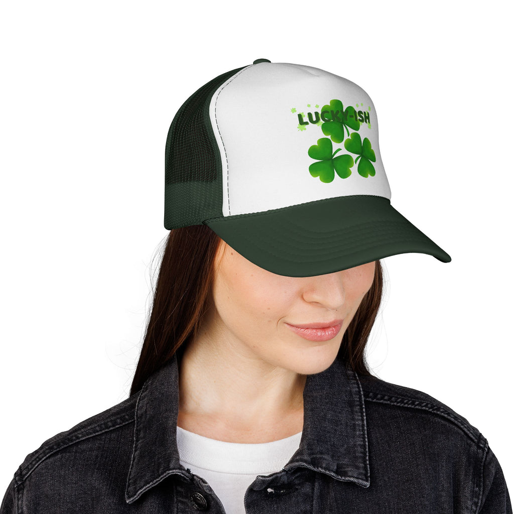 Lucky-ish Trucker Cap — Shamrock St. Patrick’s Day Mesh Hat