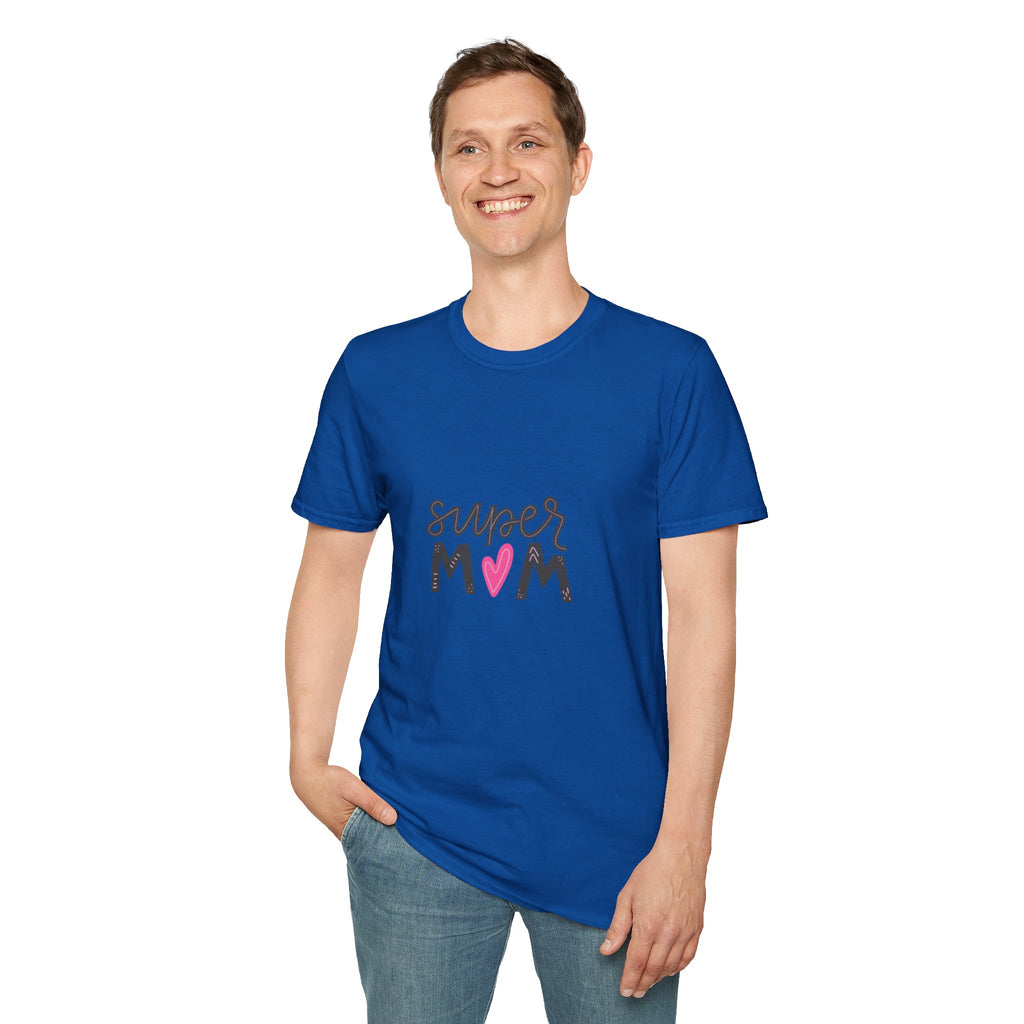 Super Mom heart graphic T-Shirt | Mother's Day mom shirt