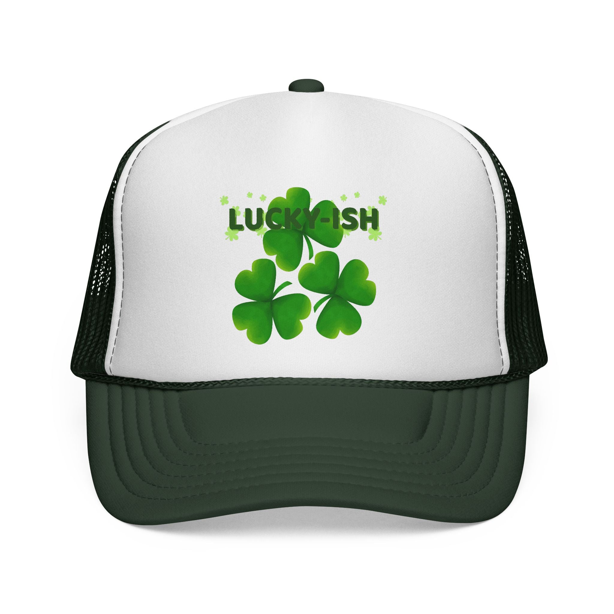 Lucky-ish Trucker Cap — Shamrock St. Patrick’s Day Mesh Hat