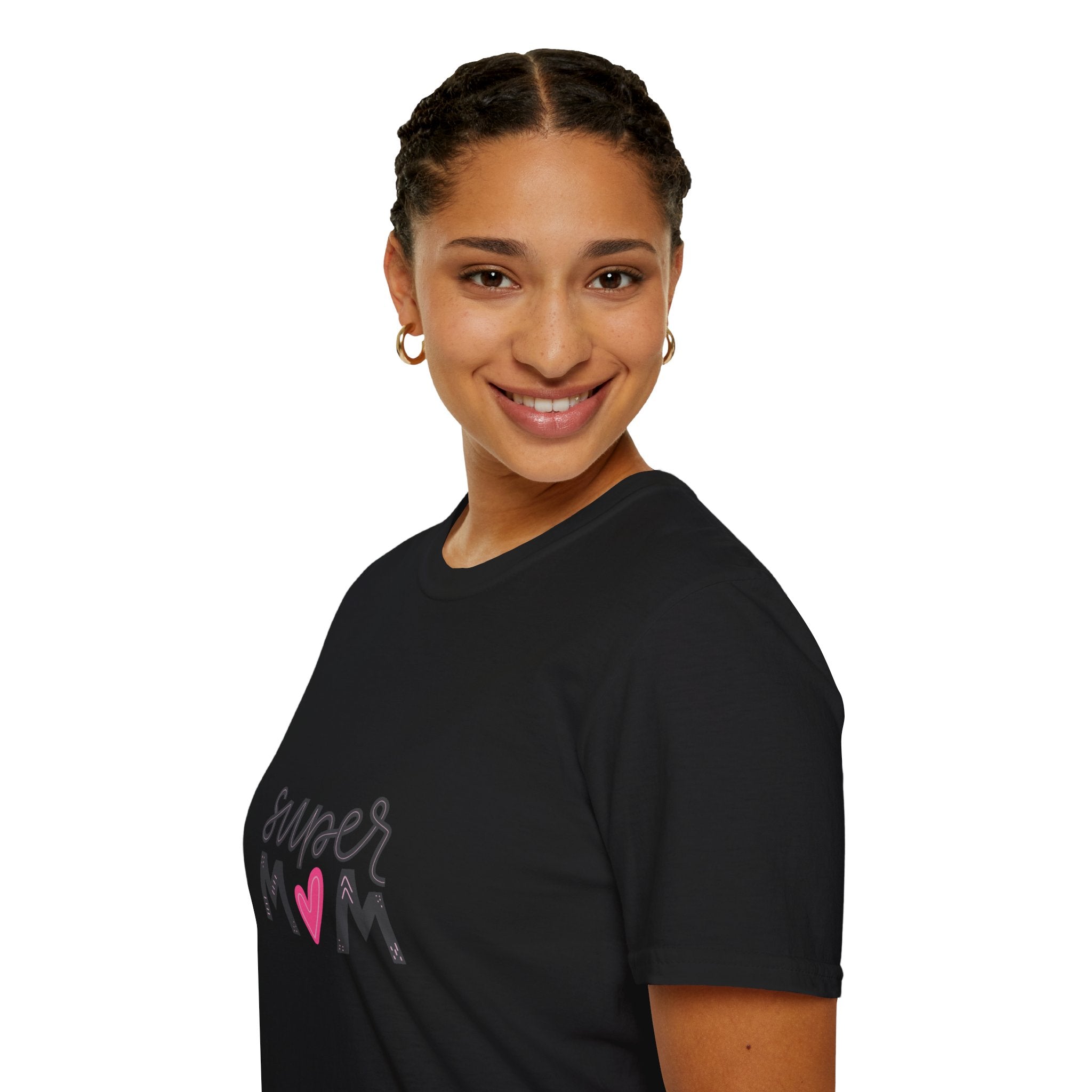 Super Mom heart graphic T-Shirt | Mother's Day mom shirt