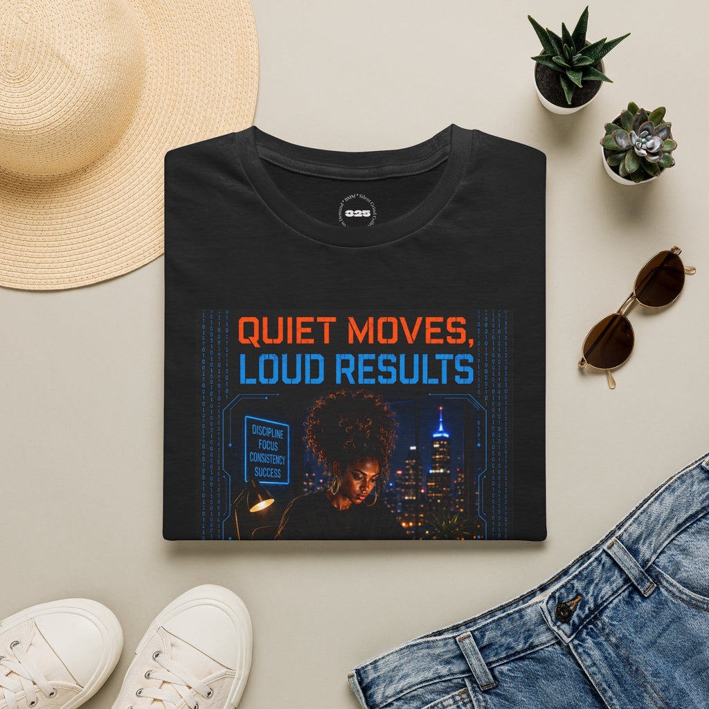 Quiet Moves Loud Results T-Shirt | Silent Grind Collection