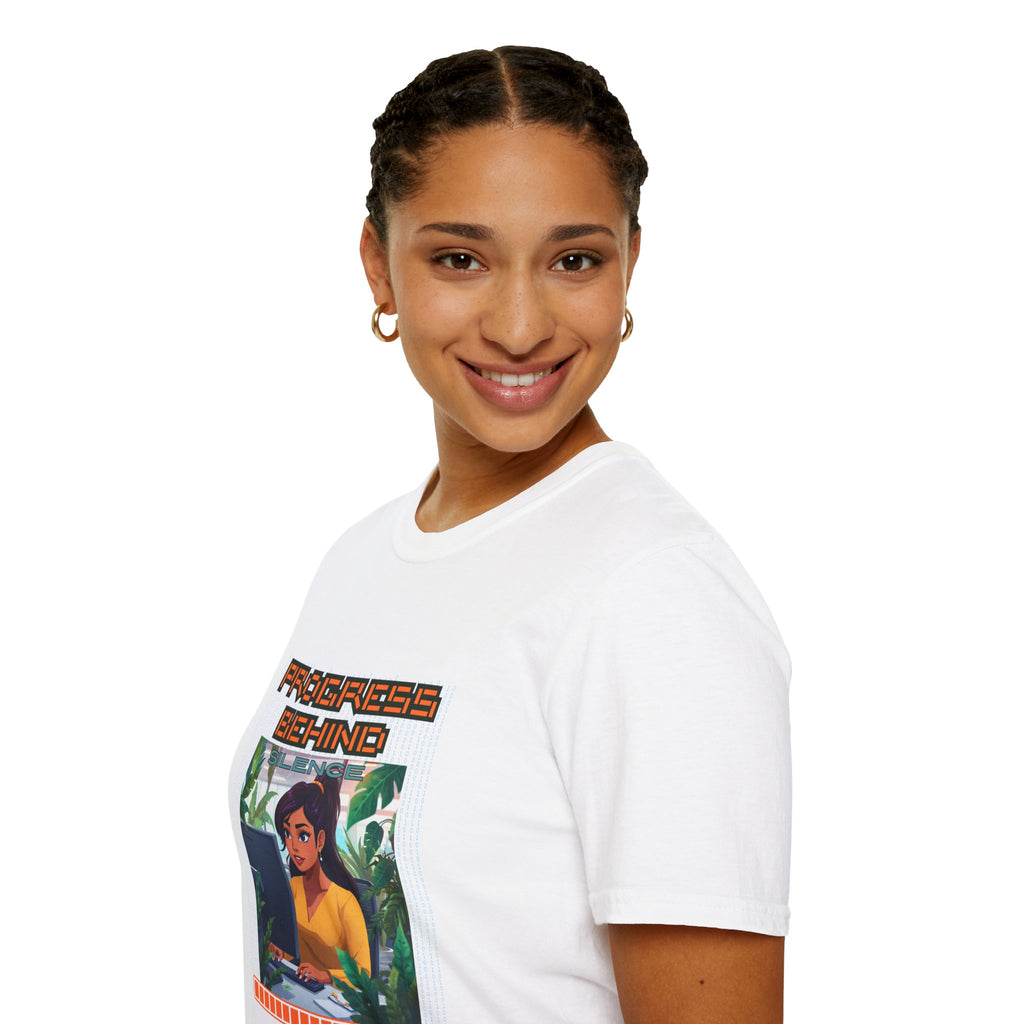 Progress Behind: Silence Loading Graphic Tee Lat