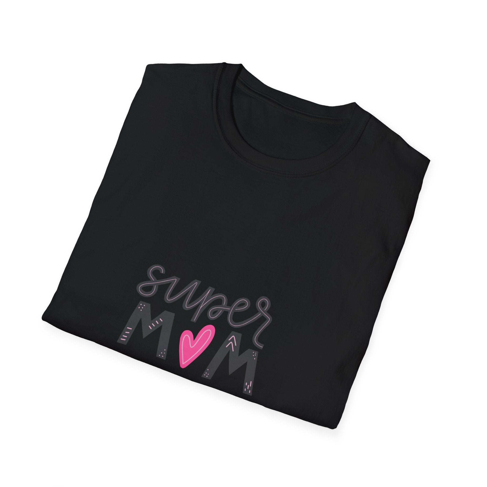 Super Mom heart graphic T-Shirt | Mother's Day mom shirt
