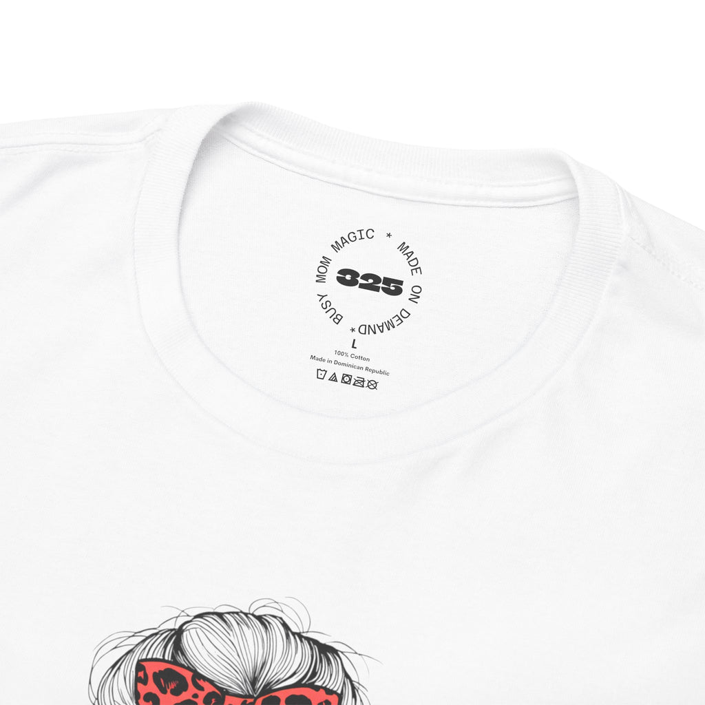 Tired MOM T-Shirt | Mom Hair Bandana Sunglasses Coffee Tee