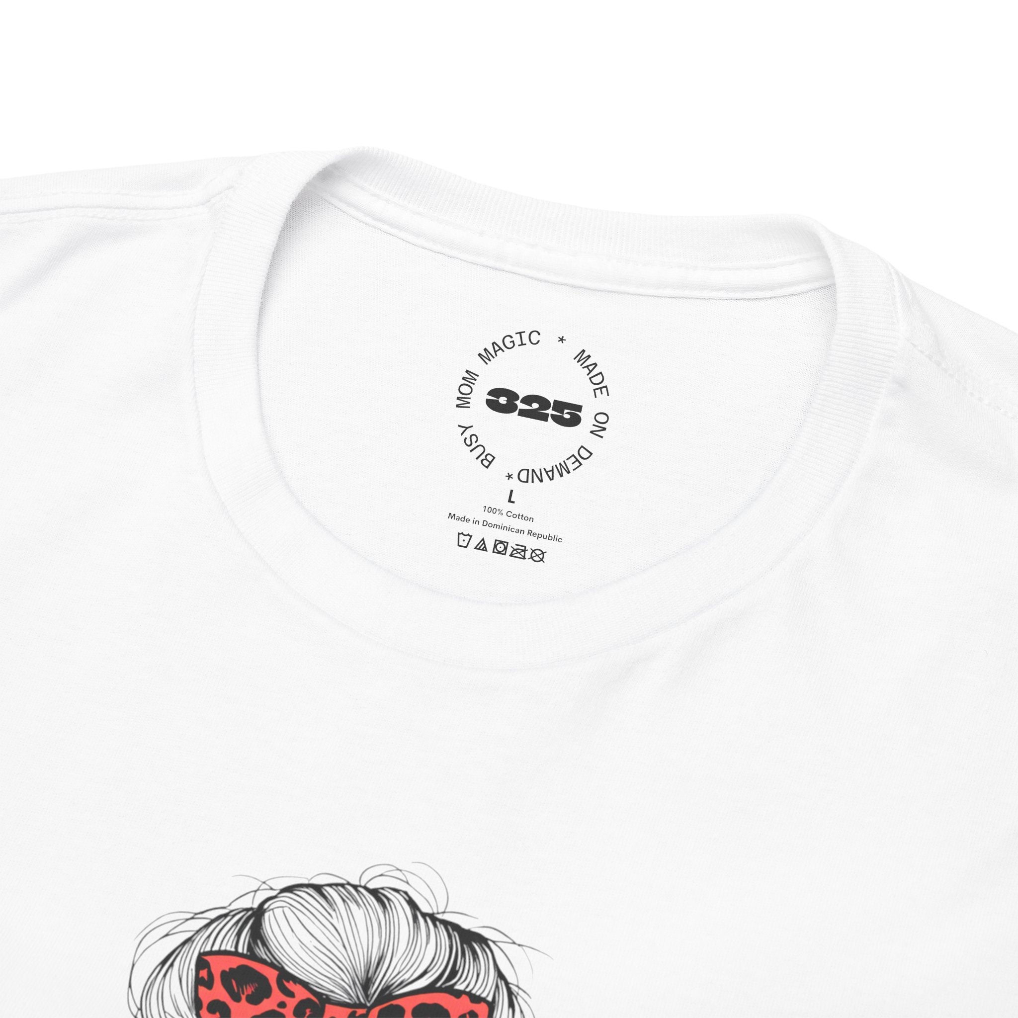 Tired MOM T-Shirt | Mom Hair Bandana Sunglasses Coffee Tee