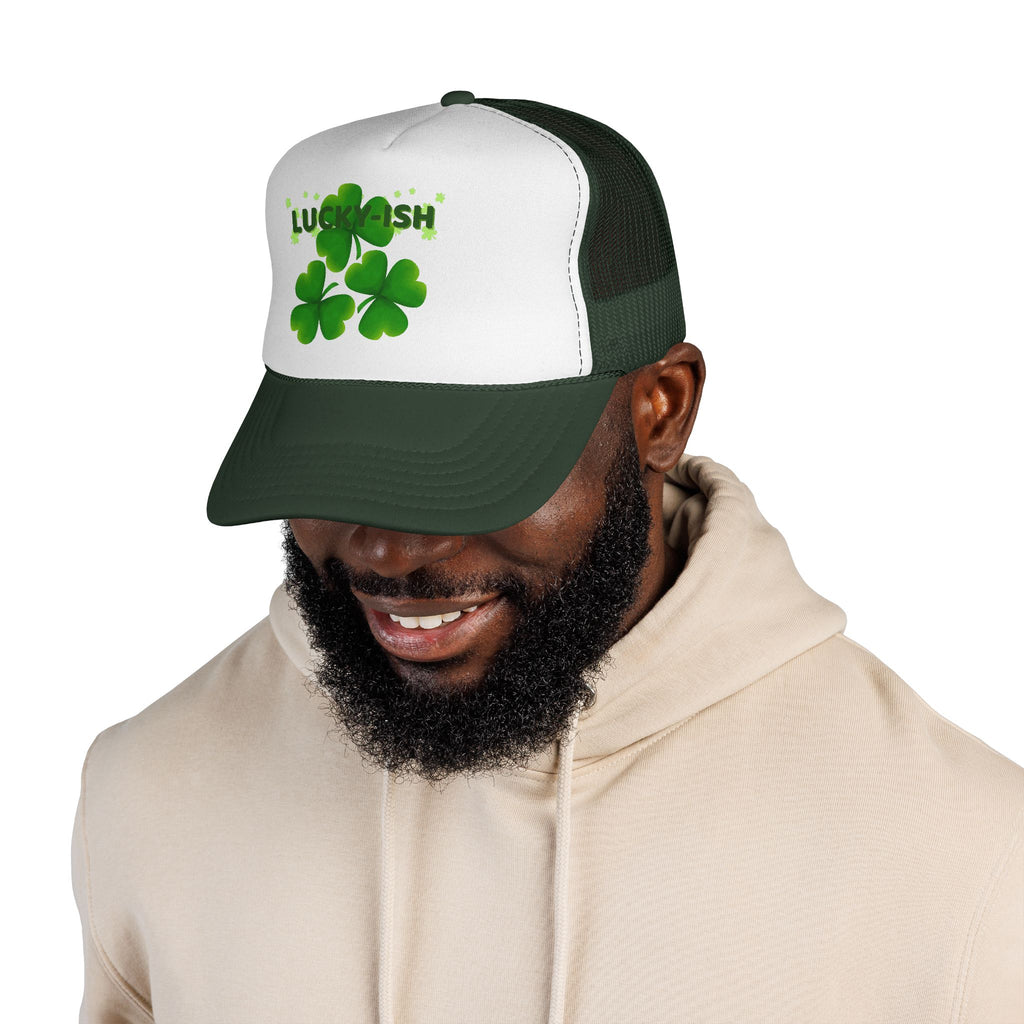 Lucky-ish Trucker Cap — Shamrock St. Patrick’s Day Mesh Hat