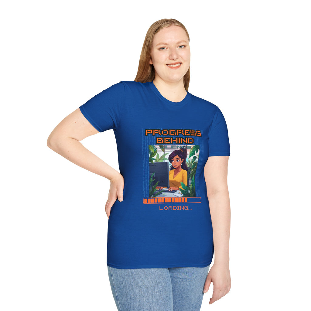Progress Behind: Silence Loading Graphic Tee Lat