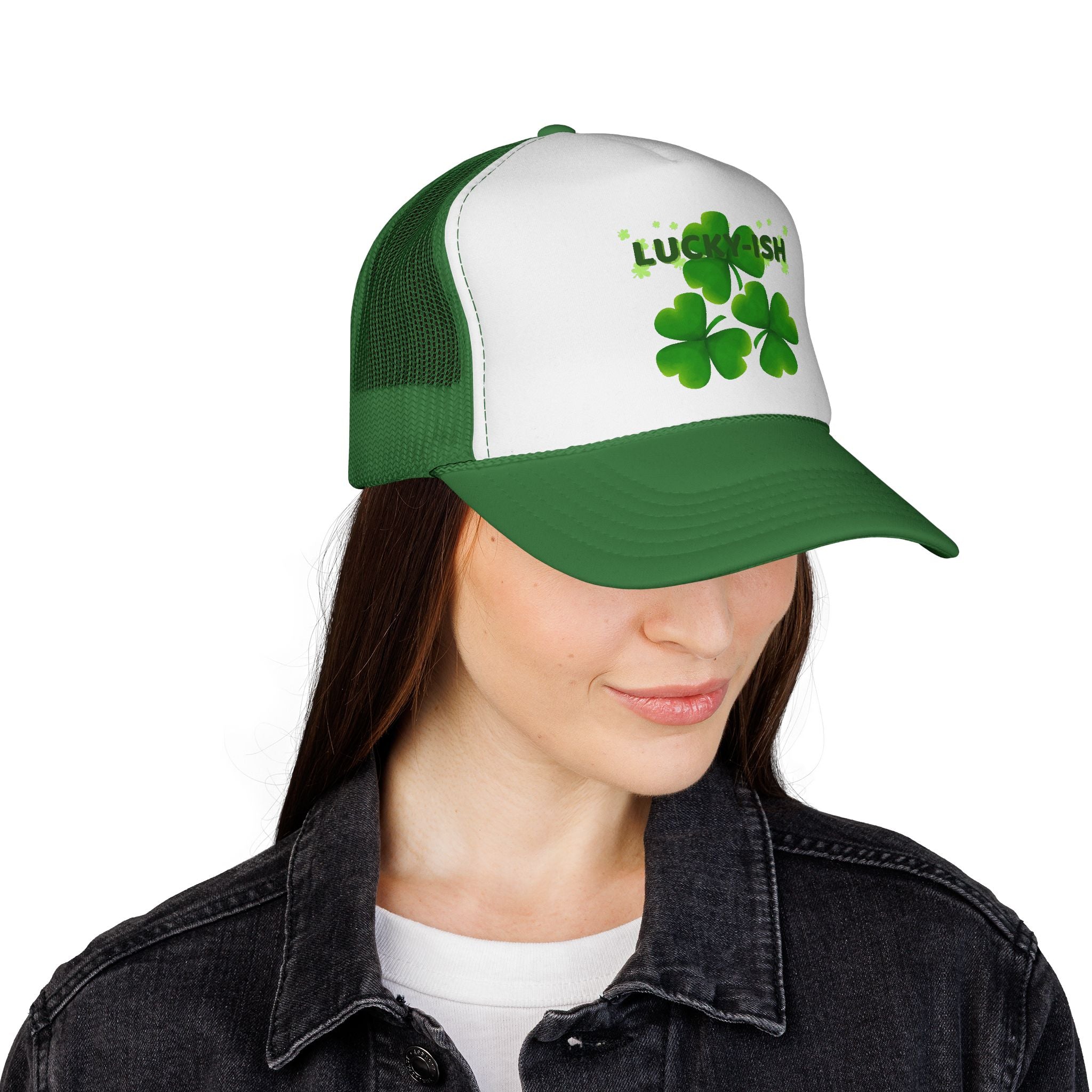 Lucky-ish Trucker Cap — Shamrock St. Patrick’s Day Mesh Hat