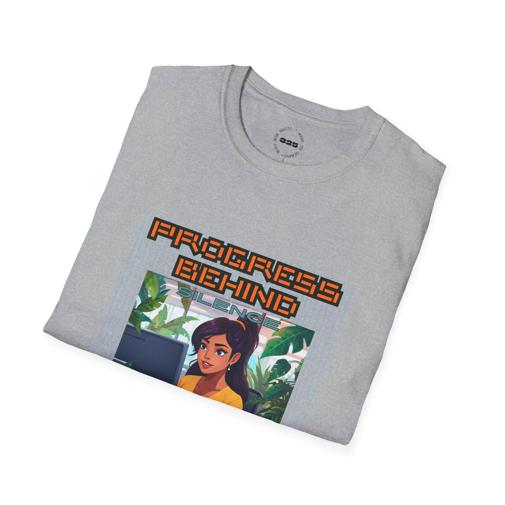 Progress Behind: Silence Loading Graphic Tee Lat