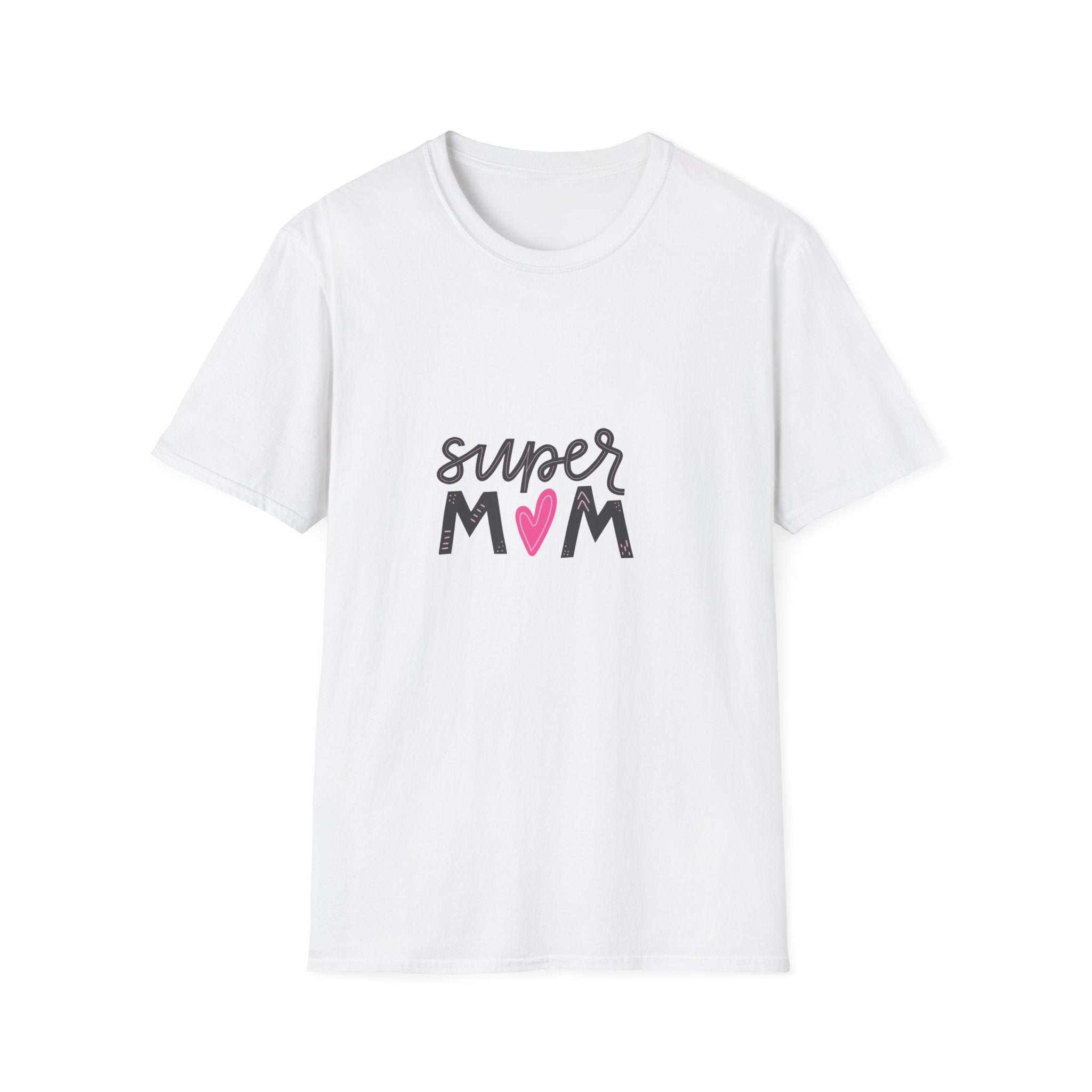 Super Mom heart graphic T-Shirt | Mother's Day mom shirt