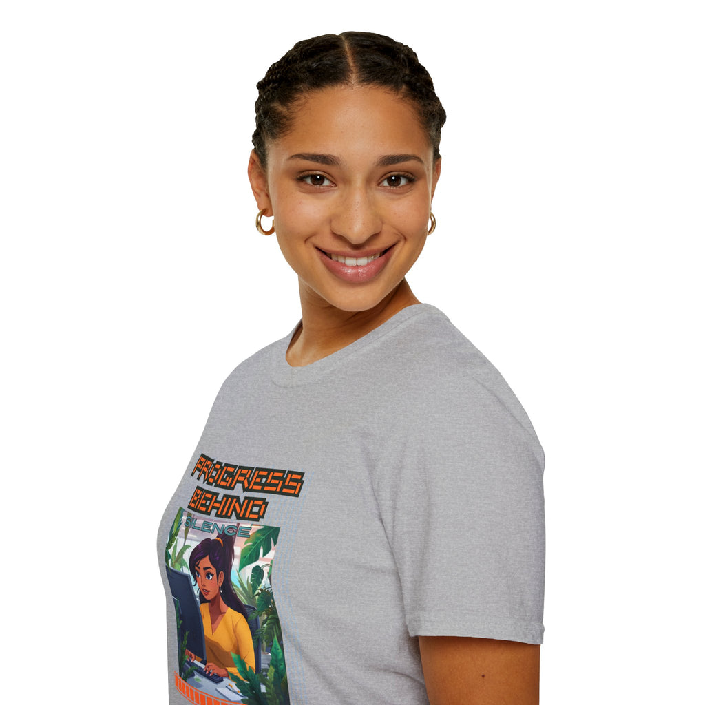 Progress Behind: Silence Loading Graphic Tee Lat