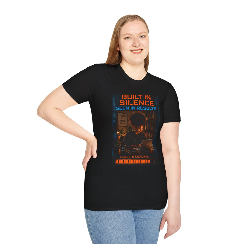 Built in Silence Seen in Results T-Shirt |Silent Grind Collection