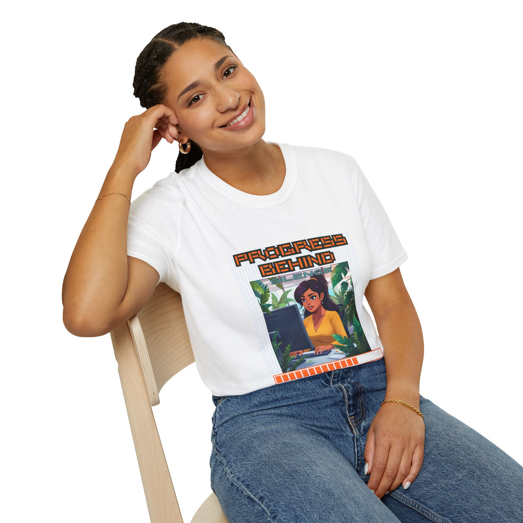 Progress Behind: Silence Loading Graphic Tee Lat