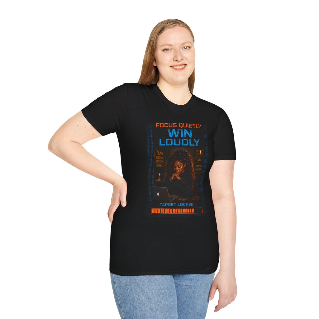 Focus Quietly Win Loudly T-Shirt | Silent Grind Collection