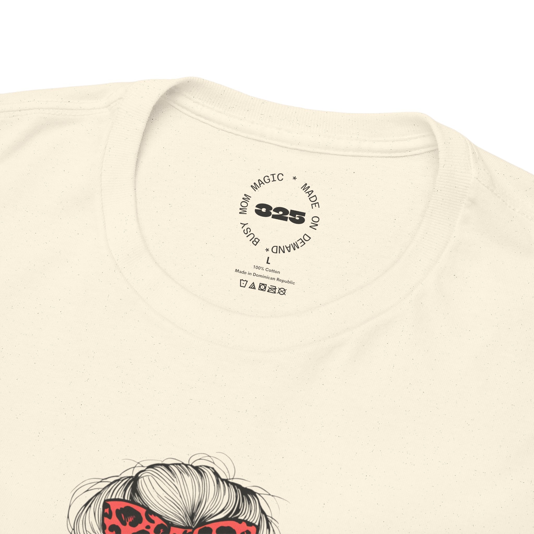 Tired MOM T-Shirt | Mom Hair Bandana Sunglasses Coffee Tee