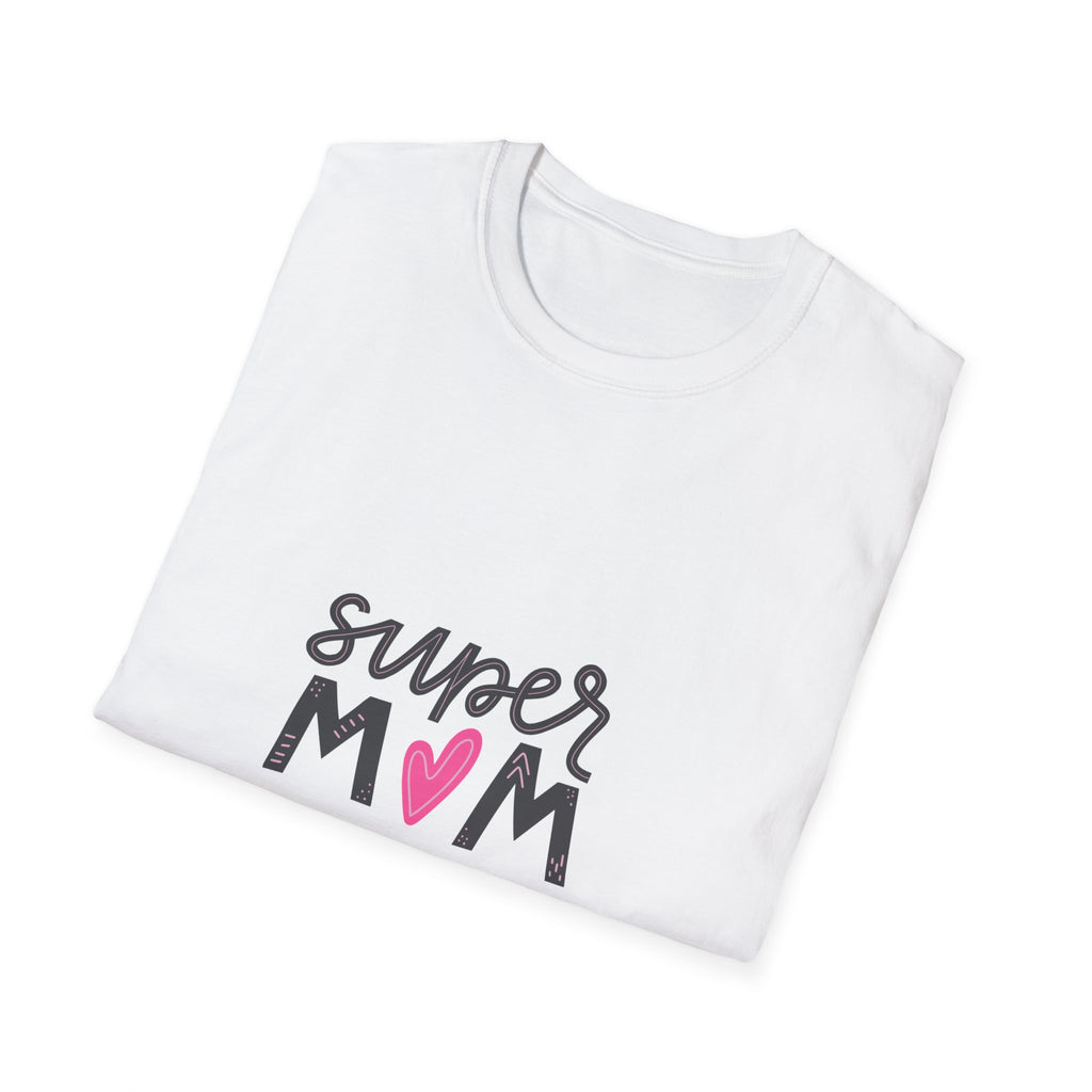 Super Mom heart graphic T-Shirt | Mother's Day mom shirt