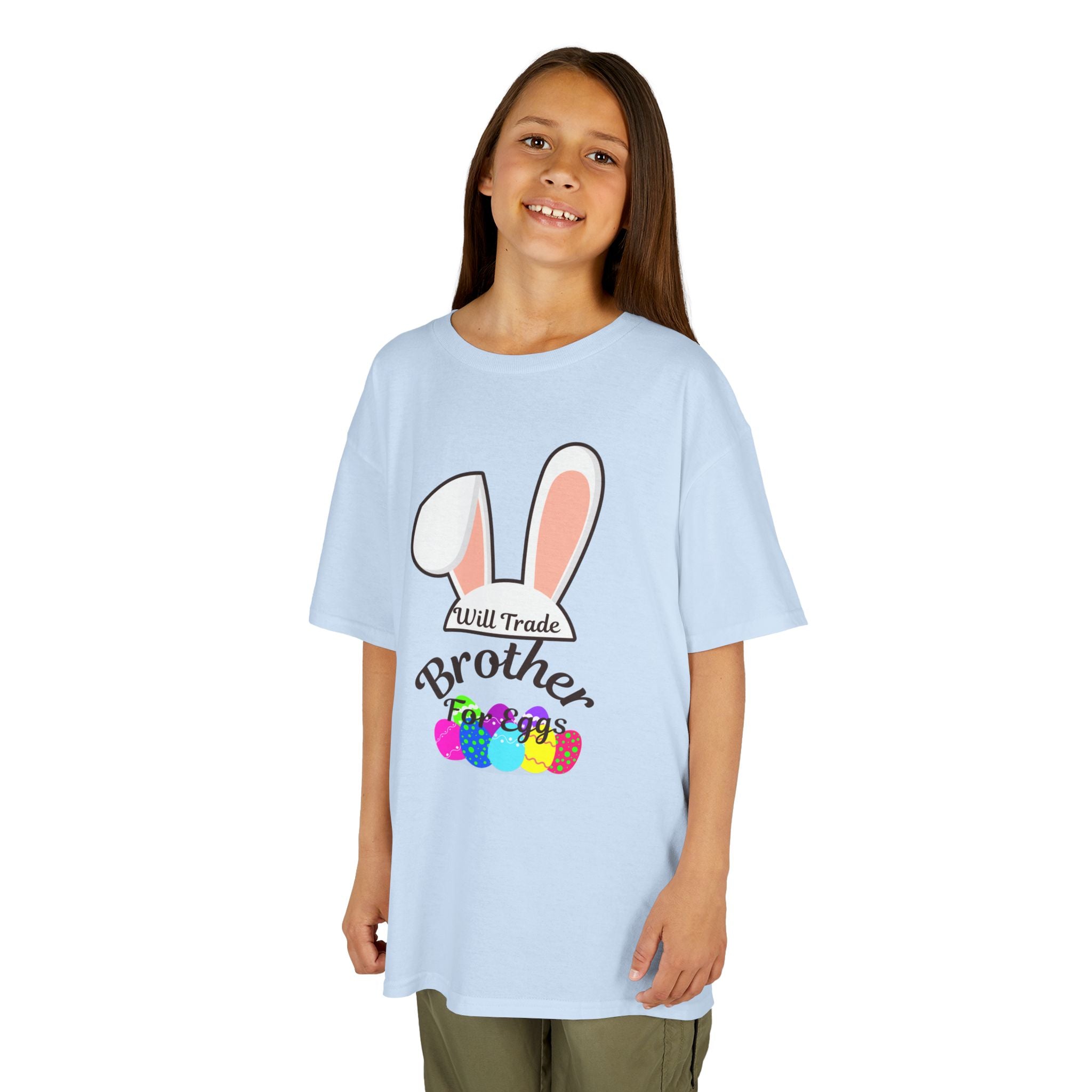 Easter Bunny Ears Brother Kids Tee | Pastel Eggs, Sibling Shirt