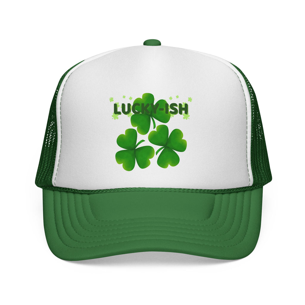 Lucky-ish Trucker Cap — Shamrock St. Patrick’s Day Mesh Hat