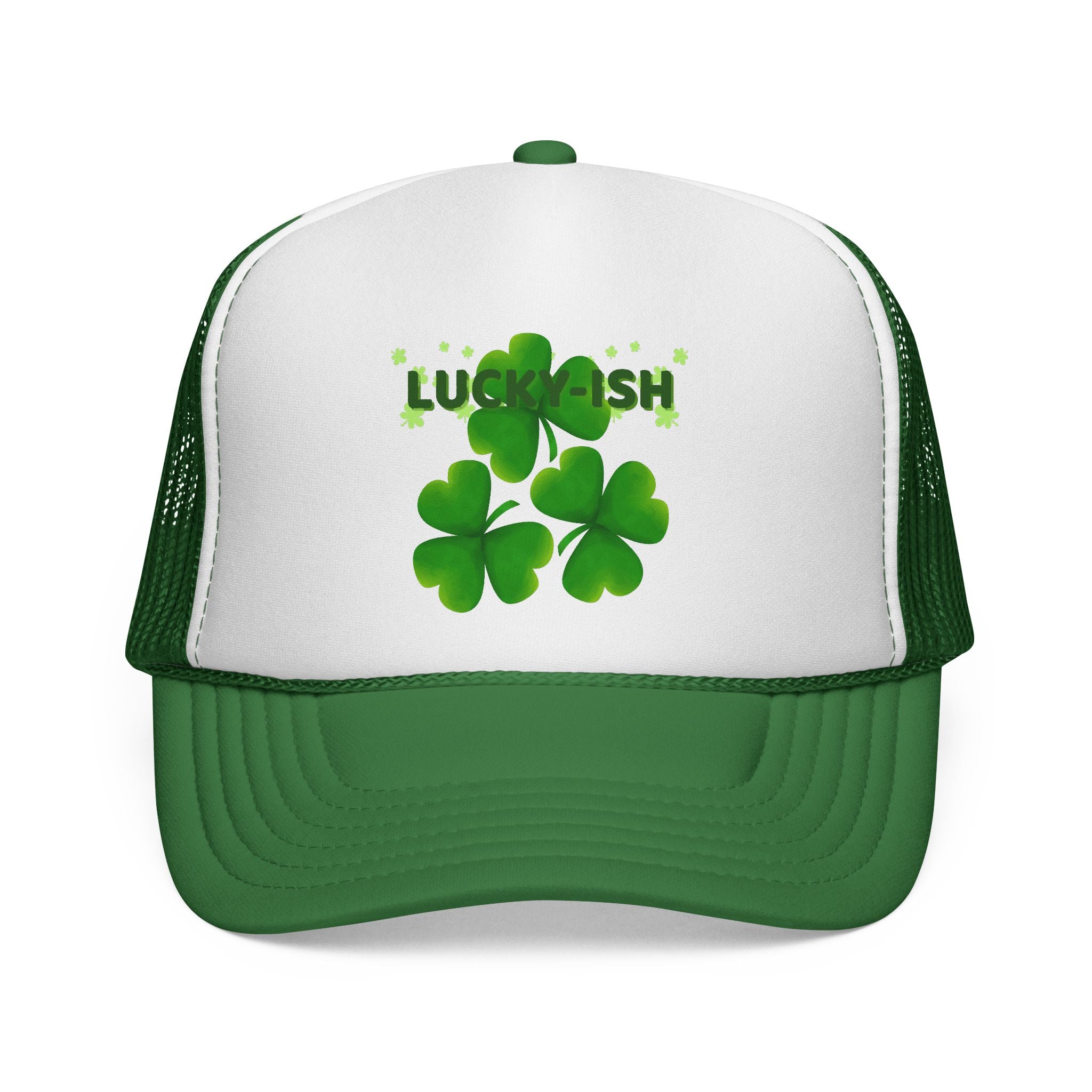 Lucky-ish Trucker Cap — Shamrock St. Patrick’s Day Mesh Hat