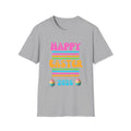 Happy Easter 2026 T-Shirt | Pastel Stripes, Easter Eggs