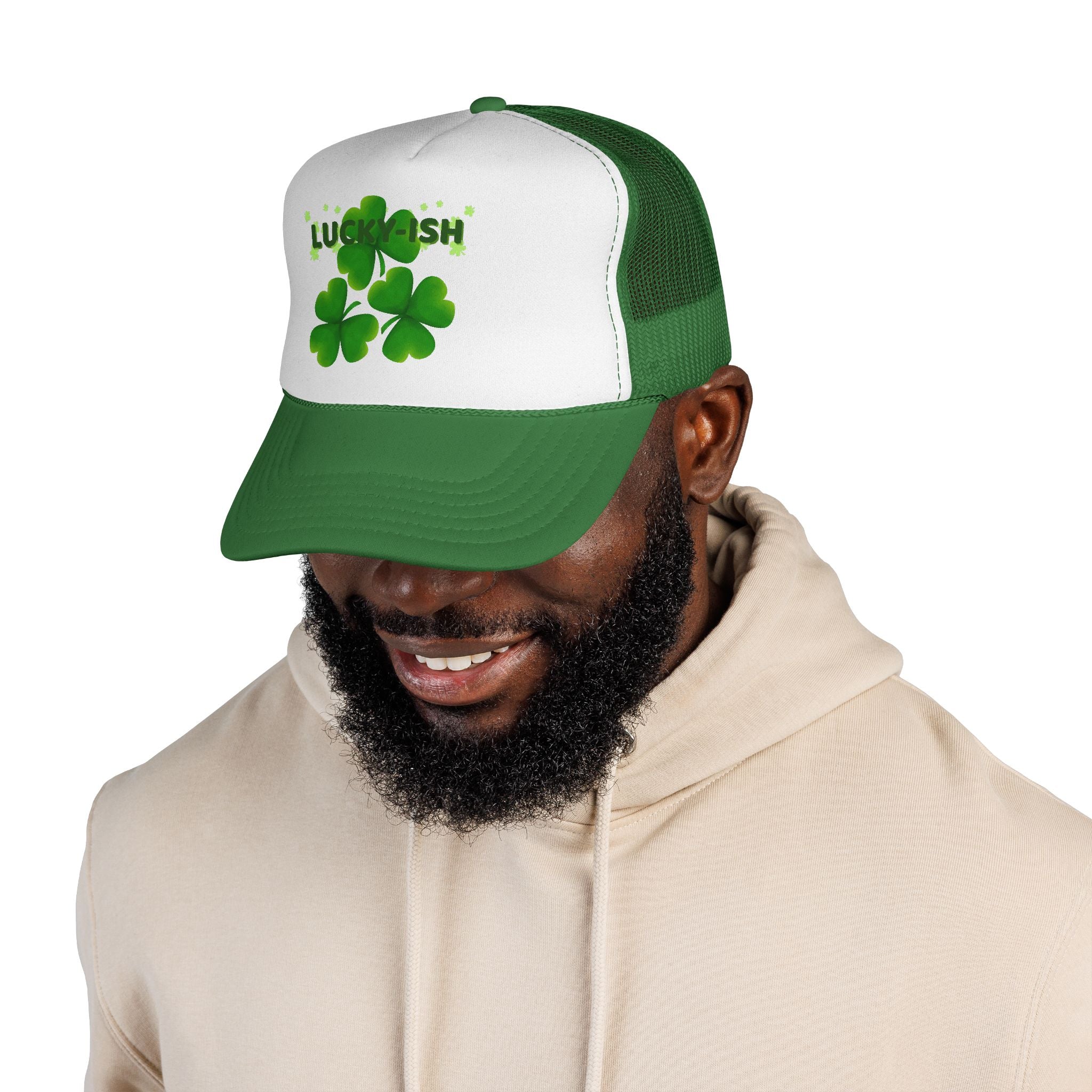 Lucky-ish Trucker Cap — Shamrock St. Patrick’s Day Mesh Hat