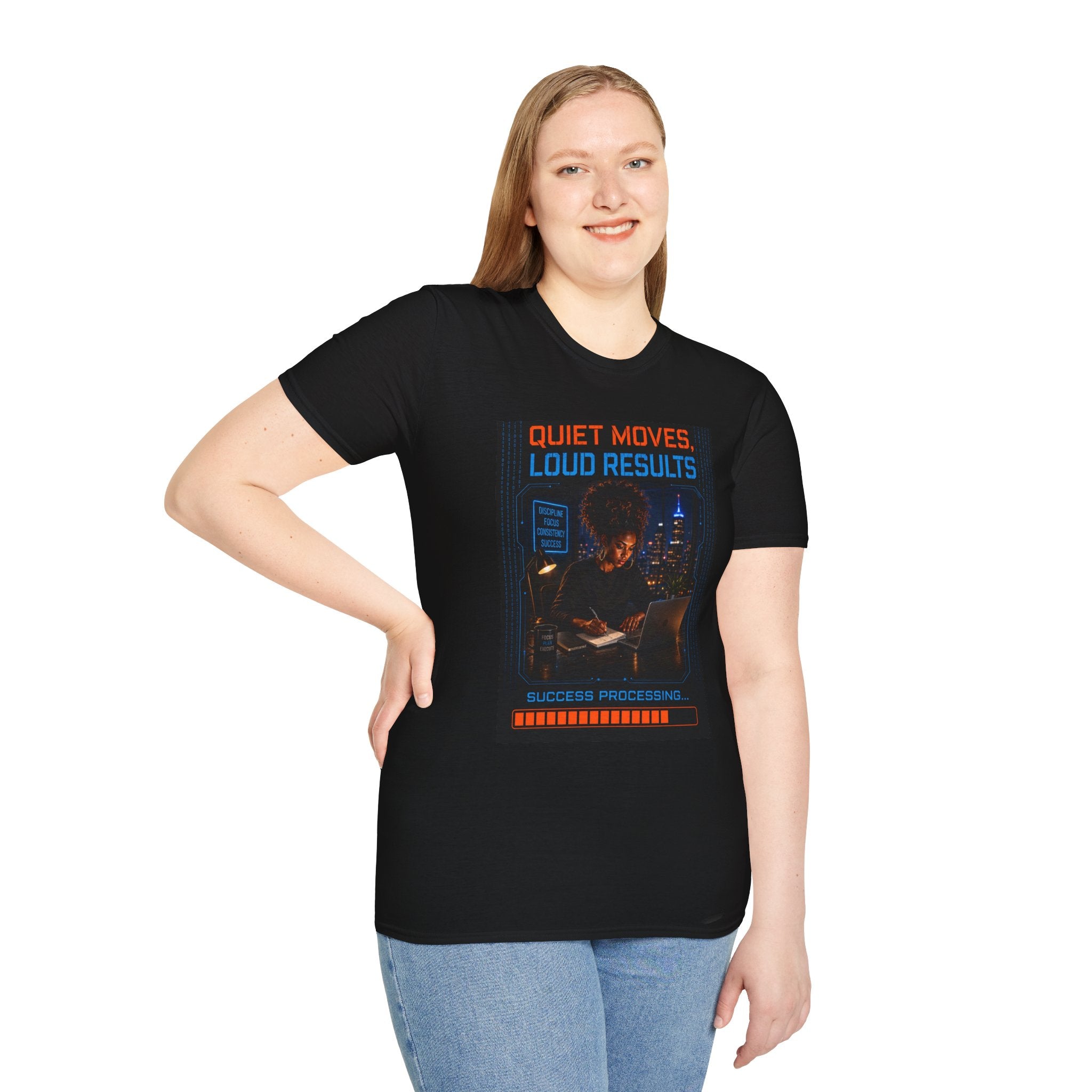 Quiet Moves Loud Results T-Shirt | Silent Grind Collection