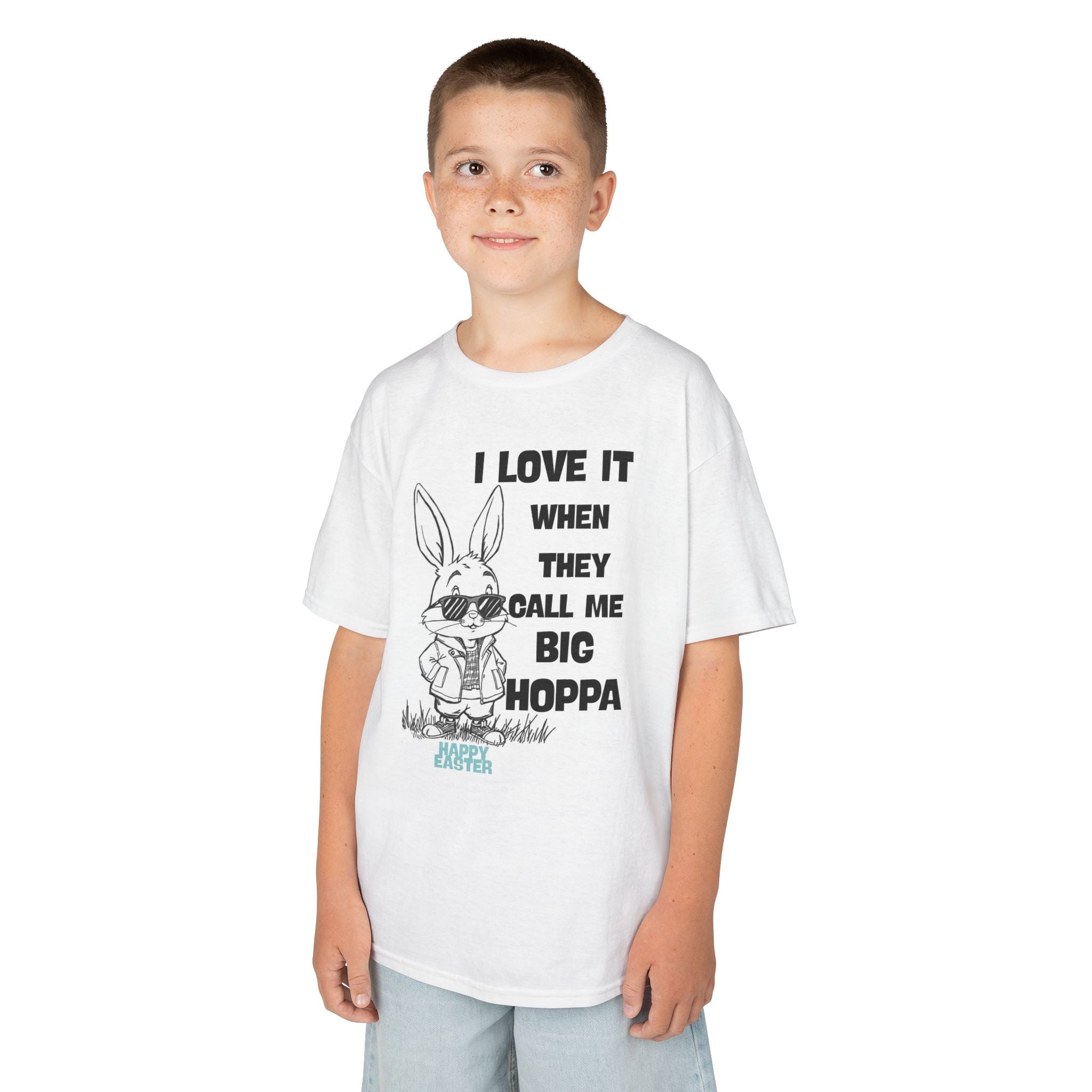 “I Love It When They Call Me Big Hoppa” Bunny Youth Graphic