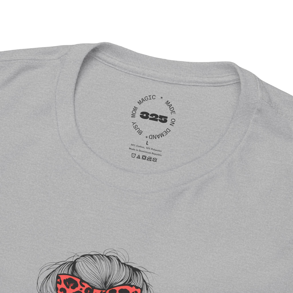 Tired MOM T-Shirt | Mom Hair Bandana Sunglasses Coffee Tee