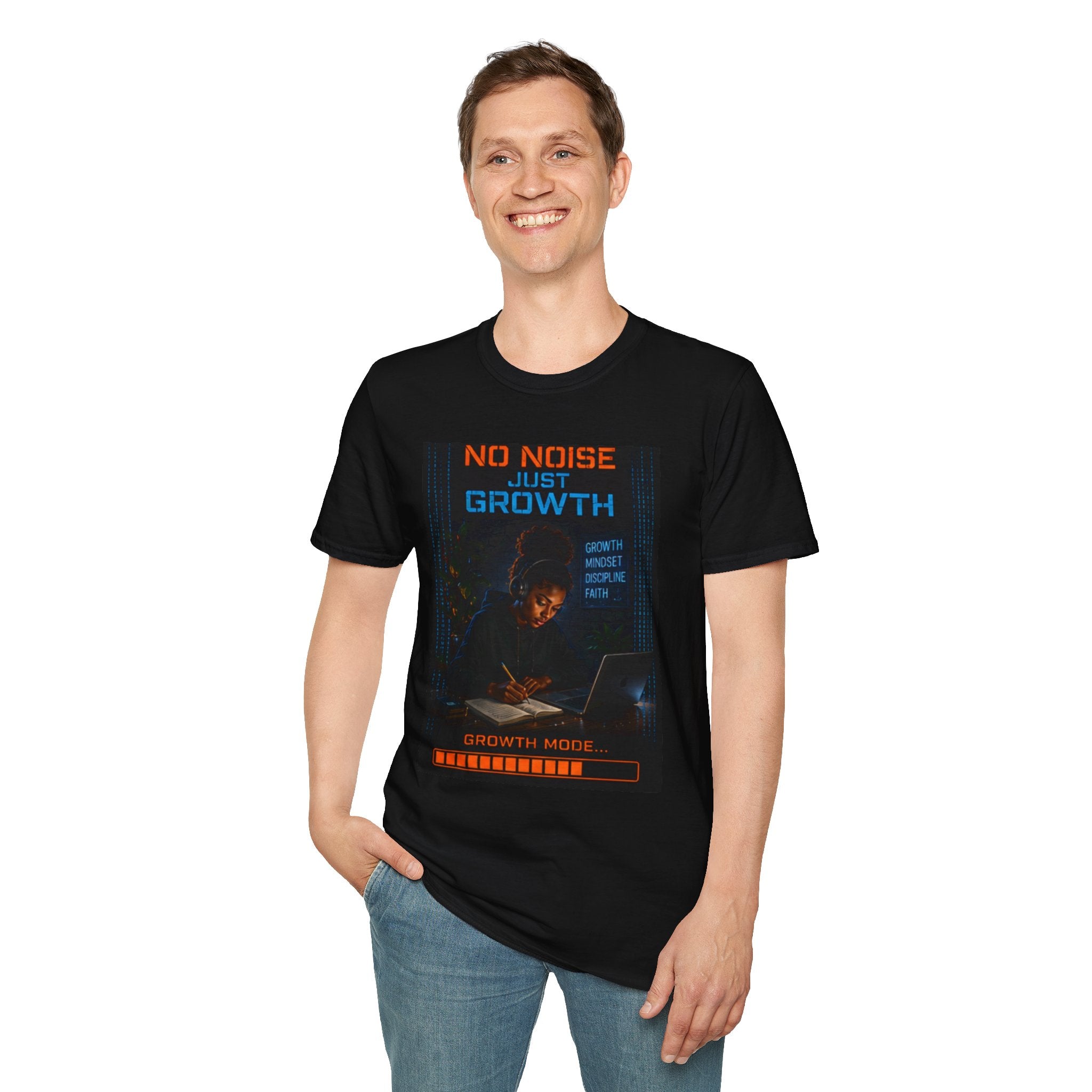 No Noise Just Growth T-Shirt | Silent Grind Collection