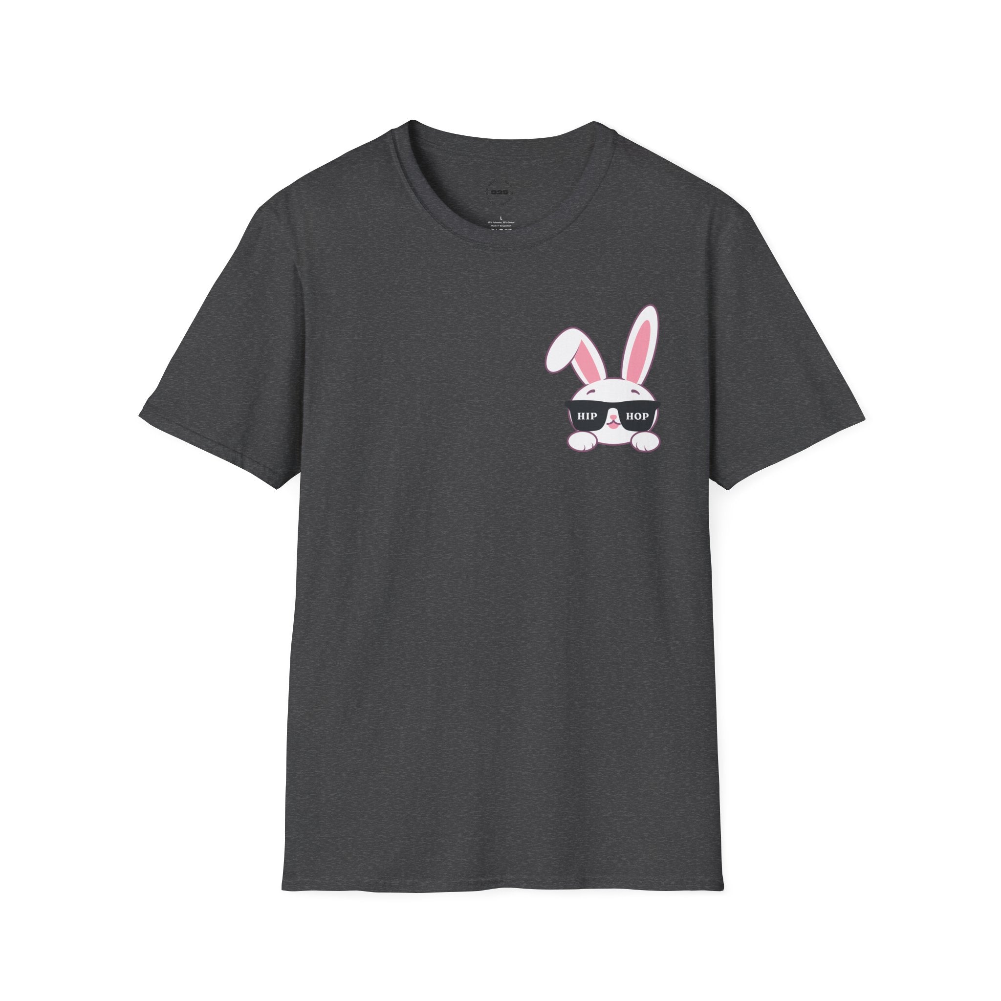 Cool Bunny Sunglasses T-Shirt — Cute Rabbit Pocket Graphic Tee for Easter & Everyday
