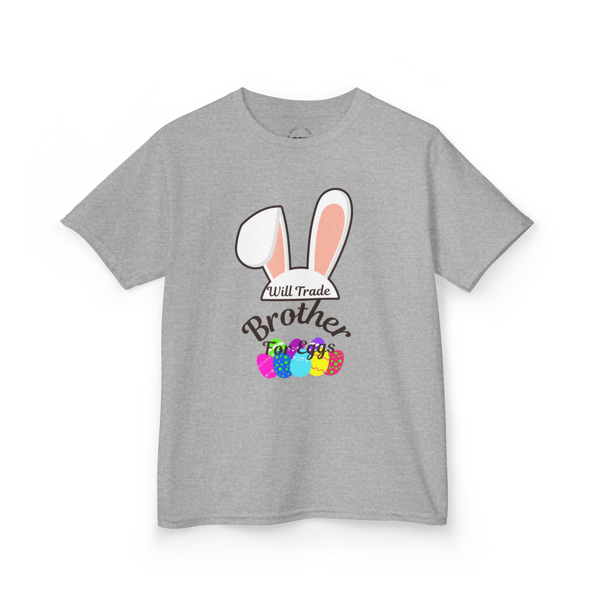 Easter Bunny Ears Brother Kids Tee | Pastel Eggs, Sibling Shirt