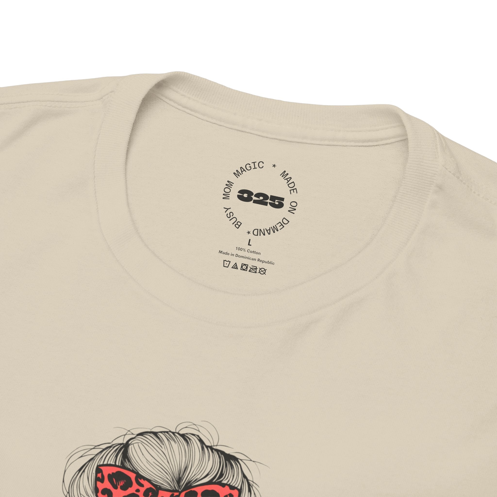 Tired MOM T-Shirt | Mom Hair Bandana Sunglasses Coffee Tee