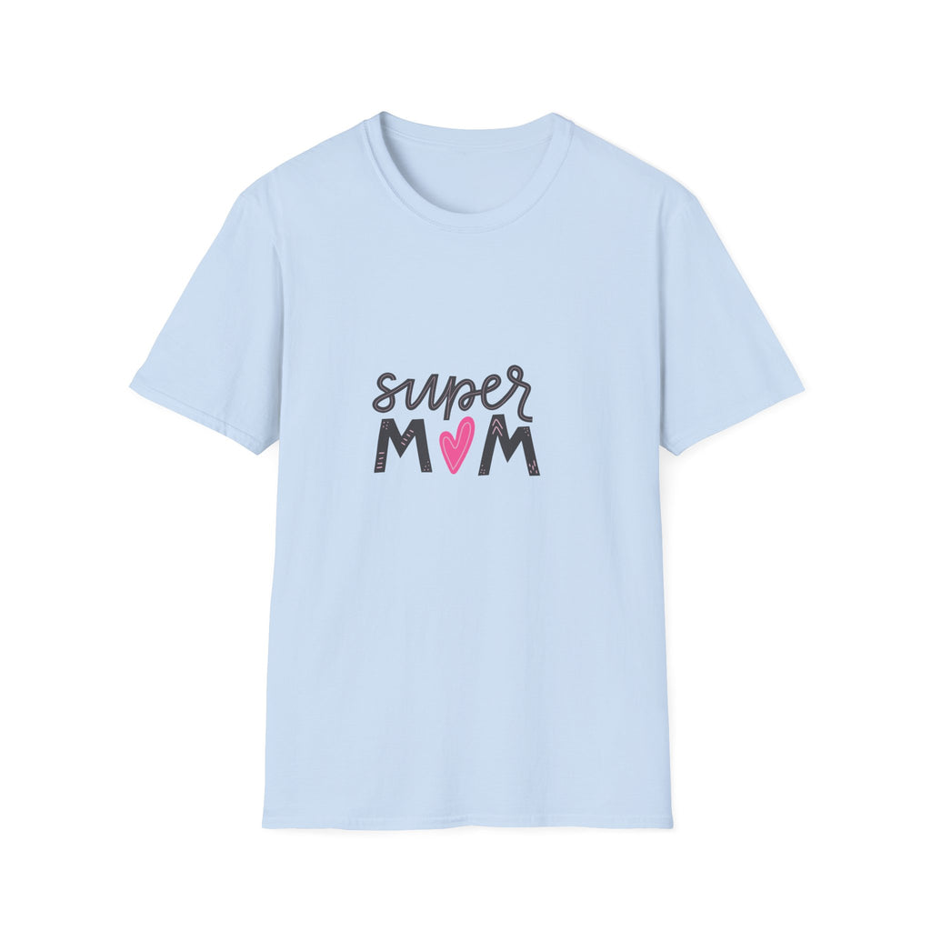 Super Mom heart graphic T-Shirt | Mother's Day mom shirt